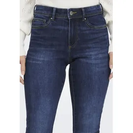 Only Damen Onlwauw Mid Sk DNM Bj581 Noos Jeans, Dark Blue Denim, L / 32L EU
