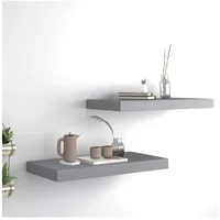 vidaXL Wandregal 50 x 23 x 3,8 cm Grau