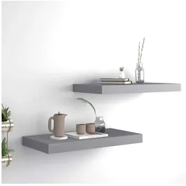 vidaXL Wandregal 50 x 23 x 3,8 cm Grau