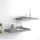 vidaXL Wandregal 50 x 23 x 3,8 cm Grau