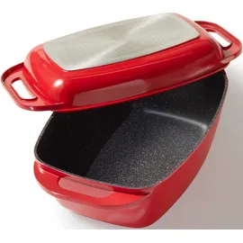 STONELINE XXL Bräter 43 x 26 cm rot