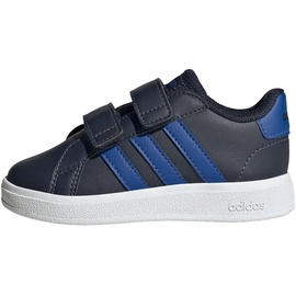 adidas Unisex Baby Grand Court Lifestyle Hook and Loop Shoes Sneaker, Legend Ink/Team Royal Blue/FTWR White, 20 EU
