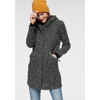 POLARINO Strickmantel atmungsaktiv und wärmeisolierend. Strickoptik außen, Fleece innen.