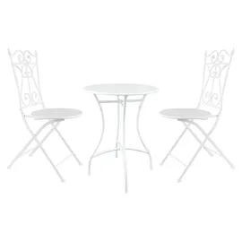 Hti-Living Bistro Set 3-tlg. Weiß