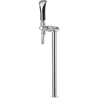bietal® Schanksäule Zapfsäule Bierschanksäule Bierzapfsäule Edelstahl matt 1-leitig
