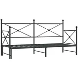 vidaXL Tagesbett 90 x 200 cm Schwarz