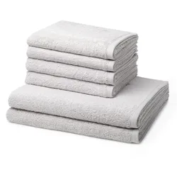 ROSS Vita Handtuch-Set (6-teilig) Silber 