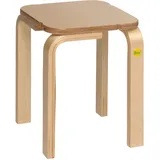 Hocker 35 aus Formholz, 27x27 cm, Sitzhöhe 35 cm, Stuhl Sitz