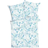 KAEPPEL Island Floral Blau 155 x 220 cm + 80 x 80 cm