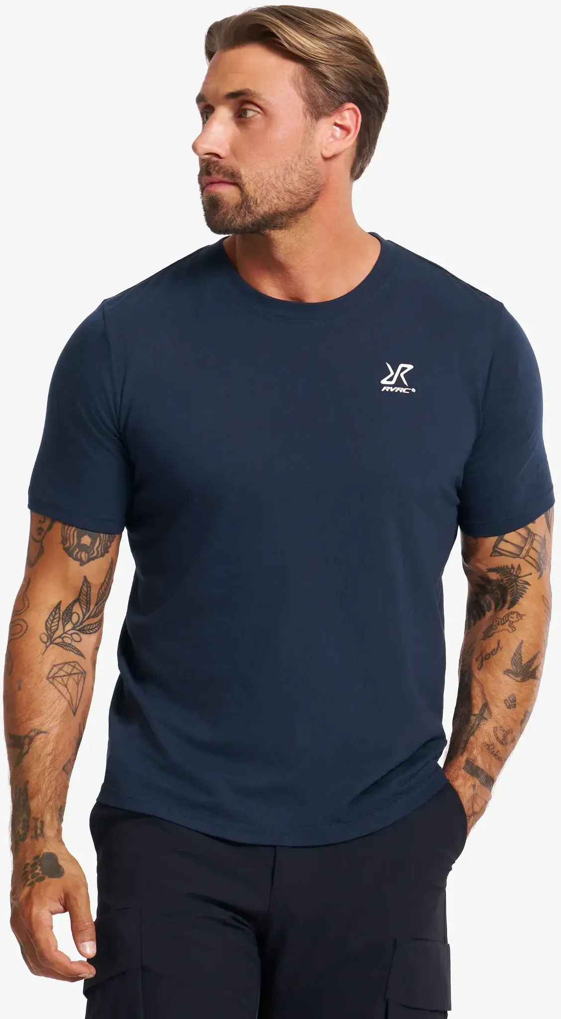 Easy 2 Pack T-shirt Herren Deep Navy, Größe:M - Herren > Oberteile > T-shirts - Blau