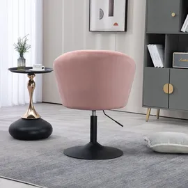 Svita Loungesessel Jamaika Samt 59 x 95 x 59 cm Altrosa höhenverstellbar