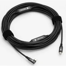 cobratether COBRAUNION USB-C an USB-C 90° 10m schwarz