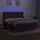 vidaXL Boxspringbett mit Matratze & LED Dunkelbraun 180x200 cm Stoff
