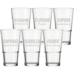 Trinkglas EVENT XL 550 ml Name gerade 6 Stück
