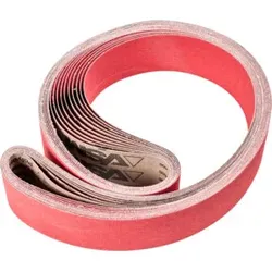 PFERD TOOLS Keramikkorn Schleifband BA 75x2000mm CO-COOL120 für Edelstahl-Schliff mit Bandschleifer