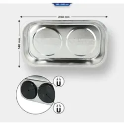 Brilliant Tools Edelstahl-Magnet-Teller