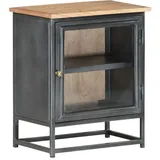 vidaXL Nachttisch Grau 40x30x50 cm Massivholz Akazie