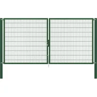 GAH Alberts Doppeltor Flexo Plus 400 cm x 200 cm Pfosten 100 cm x 100 cm Grün
