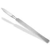 Profi Hornhautschaber Stumpfes Skalpell Creme-Schaber aus rostfreiem Edelstahl Hornhautentferner Pediküre Schaber zur sanften Entfernung der Hornhaut für die Fußpflege 15 cm (Modell 5)