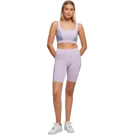 URBAN CLASSICS Color Block Sport-bh Lilac / Viola Blue / Soft Sea Graass XS