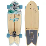BTFL Surfskate Board Moby Ideales Surftraining für Balance, Carving & Pumping. Komplett Surf-Skateboard mit G-Truck Surfskate Achse und Rollen für Anfänger und Fortgeschrittene