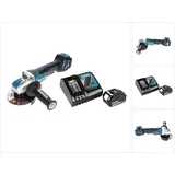 Makita DGA 519 RF1 Akku Winkelschleifer 18 V 125 mm Brushless X-Lock + 1x Akku 3,0 Ah + Ladegerät