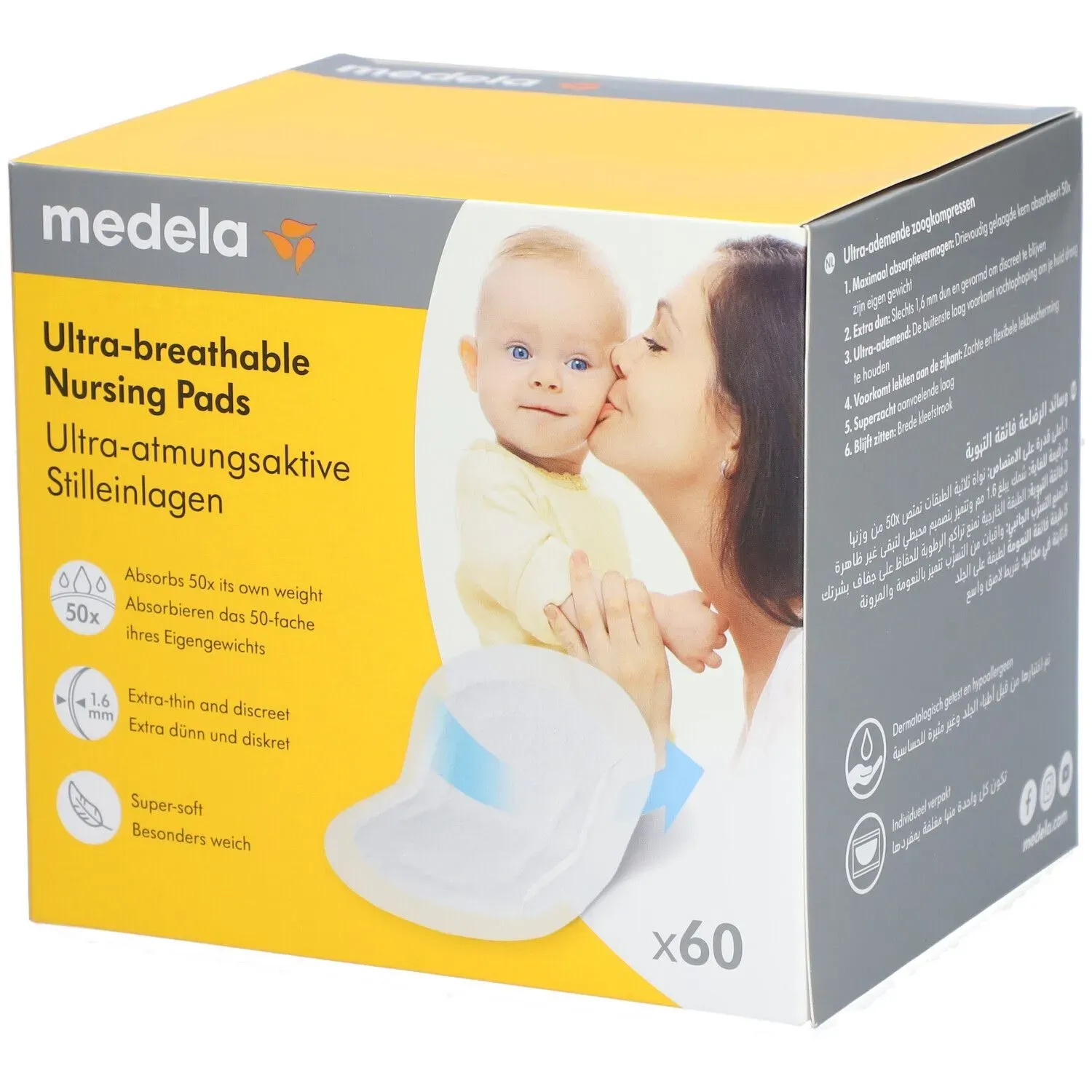 Preisvergleich Produktbild Medela Stilleinlage Einweg ultra-atmungsaktiv 60 St Stilleinlagen