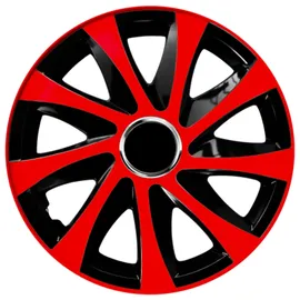 NRM Radzierblende Drift EXTRA schwarz/rot 14 Zoll 4er Set