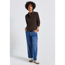 STREET ONE Cord Hemdbluse deep roast Brown 42 - 42