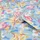 Laura Ashley Tulips Vliestapete 64 cm x 10 m 10 m Blau 34193