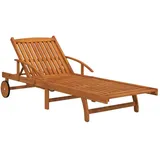 vidaXL 200 x 68 x 30/62/77/85 cm Braun