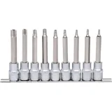KS Tools 1/2" Bit-Stecknuss-Satz, lang, 9-tlg.