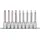 KS Tools 1/2" Bit-Stecknuss-Satz, lang, 9-tlg.