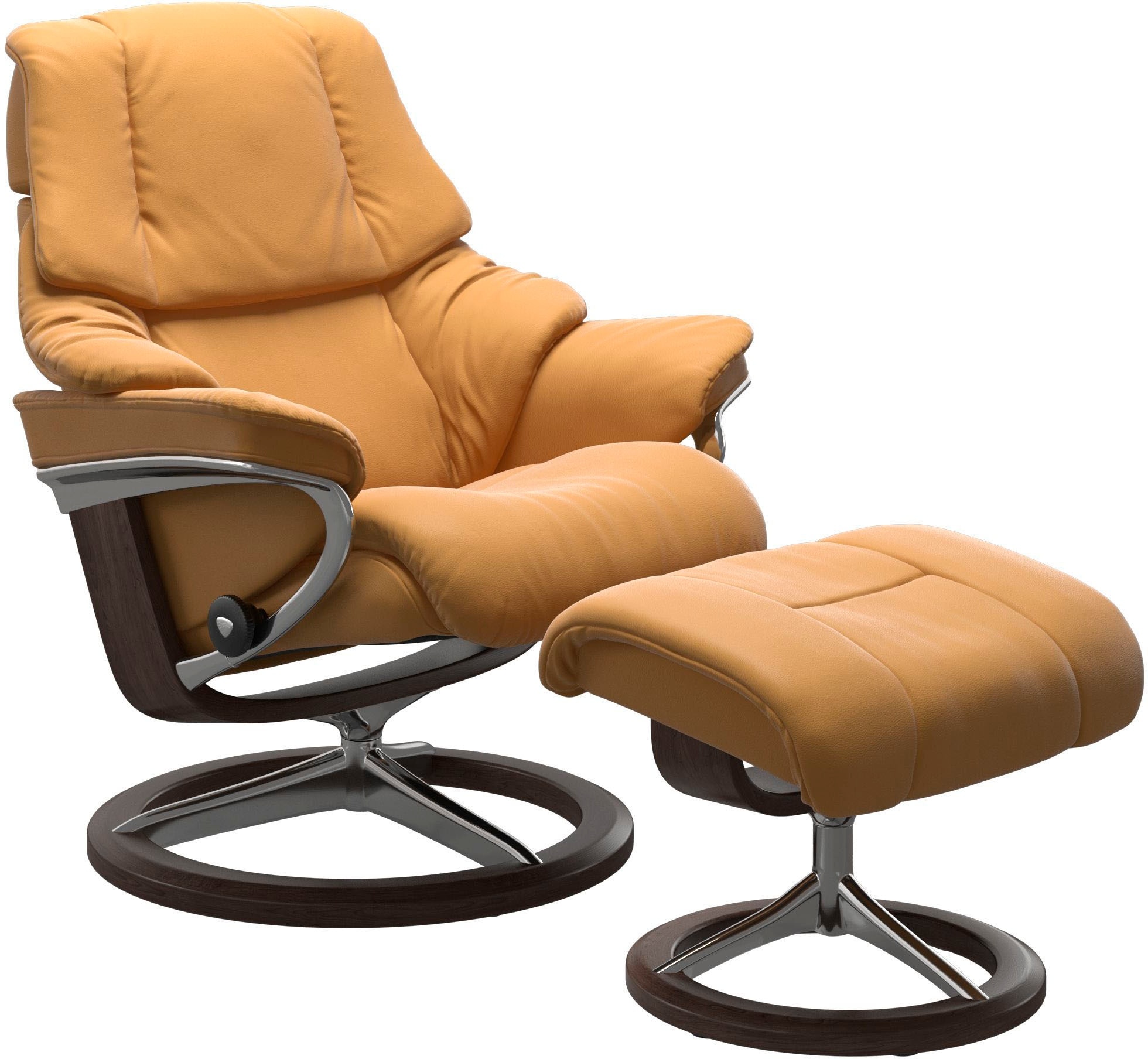 Relaxsessel STRESSLESS "Reno", gelb (honey), B:79cm H:99cm T:75cm, Sessel