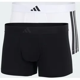adidas Trunk Active Flex Cotton 3 Stripes in black/white / Pant Herren - 2er Pack