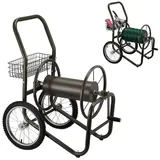 Relaxdays Schlauchwagen mit Korb braun