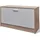 vidaXL Schuhschrank 55 x 13 x 11 cm Eiche mit Spiegel / braun