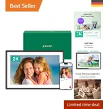 pexar by Lexar WLAN-Bilderrahmen 28 cm | 2K-Auflösung, blendfreier Touchscreen | Fotos/Videos über App teilen, Schwarz
