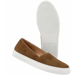 Mey & Edlich Herren Slip-On-Schuhe Braun einfarbig - 42