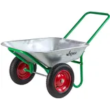 DEMA – Schubkarre Duo Mit 2 Rädern Hofkarre Schubkarren Gartenschubkarre 2 Rad Bauschubkarre