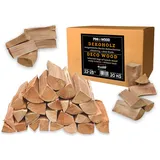 Deko Holzscheite Buche ohne Rinde 20kg Premium Dekoholz Kaminholz Brennholz Grillholz