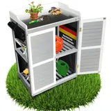 Coemo Gartenschrank Lola 0,67 x 0,46 m Grau
