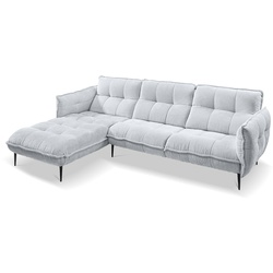 SOMETA Ecksofa Molto Stoff Grau Grey