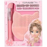 DEPESCHE 13253 TOPModel - Beauty and Me, in Rosa, mit Make-Up Pinsel und Pinsel-Reinigungsmatte in Katzen Form