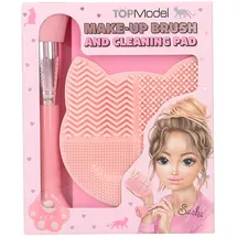 DEPESCHE 13253 TOPModel - Beauty and Me, in Rosa, mit Make-Up Pinsel und Pinsel-Reinigungsmatte in Katzen Form