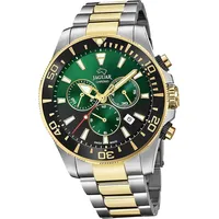 Jaguar Edelstahl silber gold Executive Armbanduhr UJ862/5