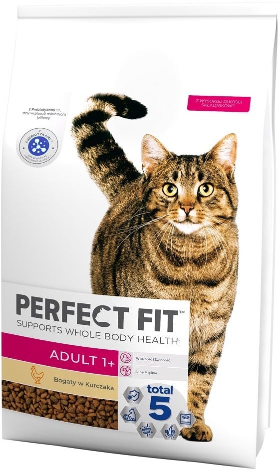 PERFECT FIT Adult 1+ Trockenvollnahrung mit Huhn für ausgewachsene Katzen 7 kg