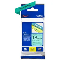 Brother TZe-741 laminiert schwarz auf grün 1,8cm x 8m