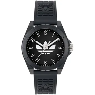 Adidas Uni Uhr PROJECT FOUR Kunststoff schwarz AOST24568 - Schwarz/Schwarz