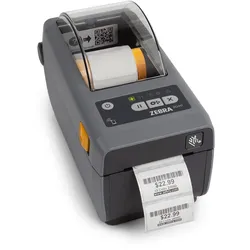 Zebra ZD411d – Desktop-Etikettendrucker USB, USB Host / 203 dpi / mit Abrisskante, Option Akkubetrieb ZD4A022-D0EM00EZ
